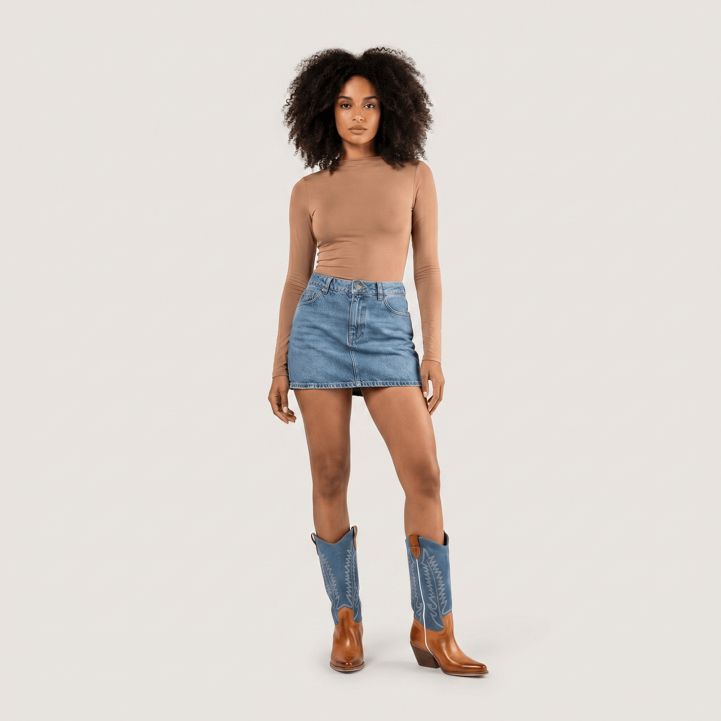 Stivali Texani Dixie Blue Jeans - KALI SHOES®