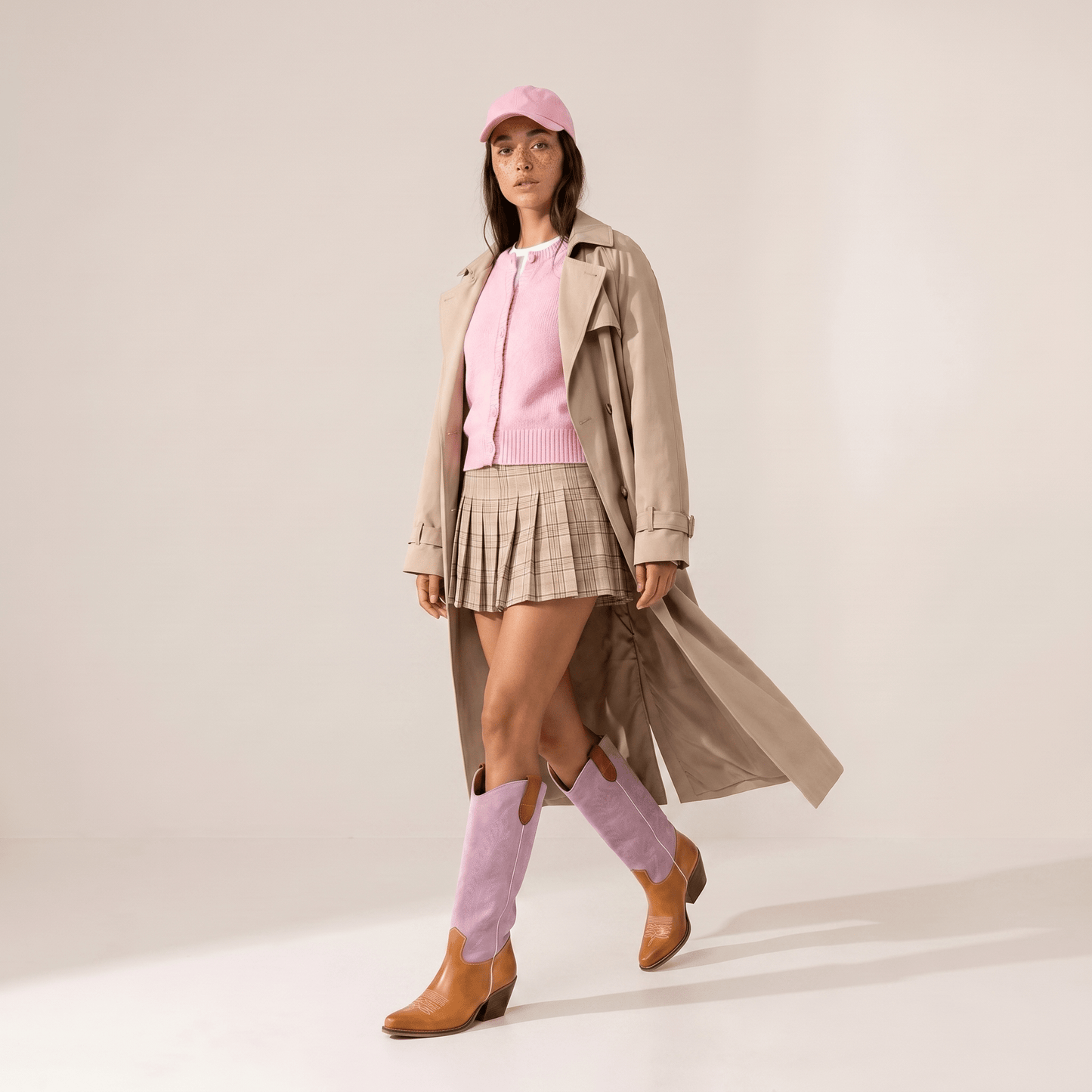 Stivali Texani Dixie Rosa - KALI SHOES®