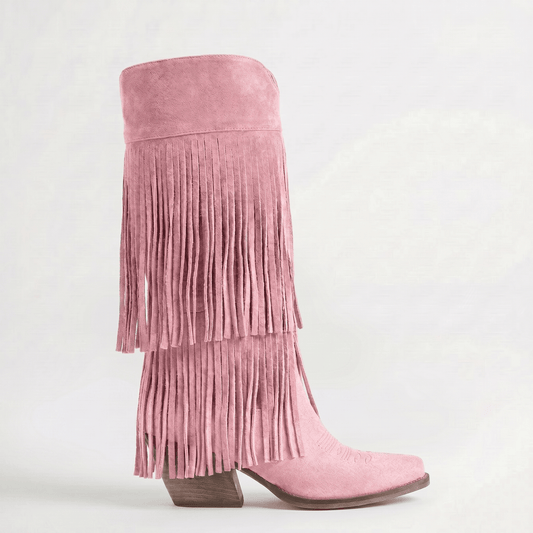 Stivali Texani Fryda Rosa - KALI SHOES®