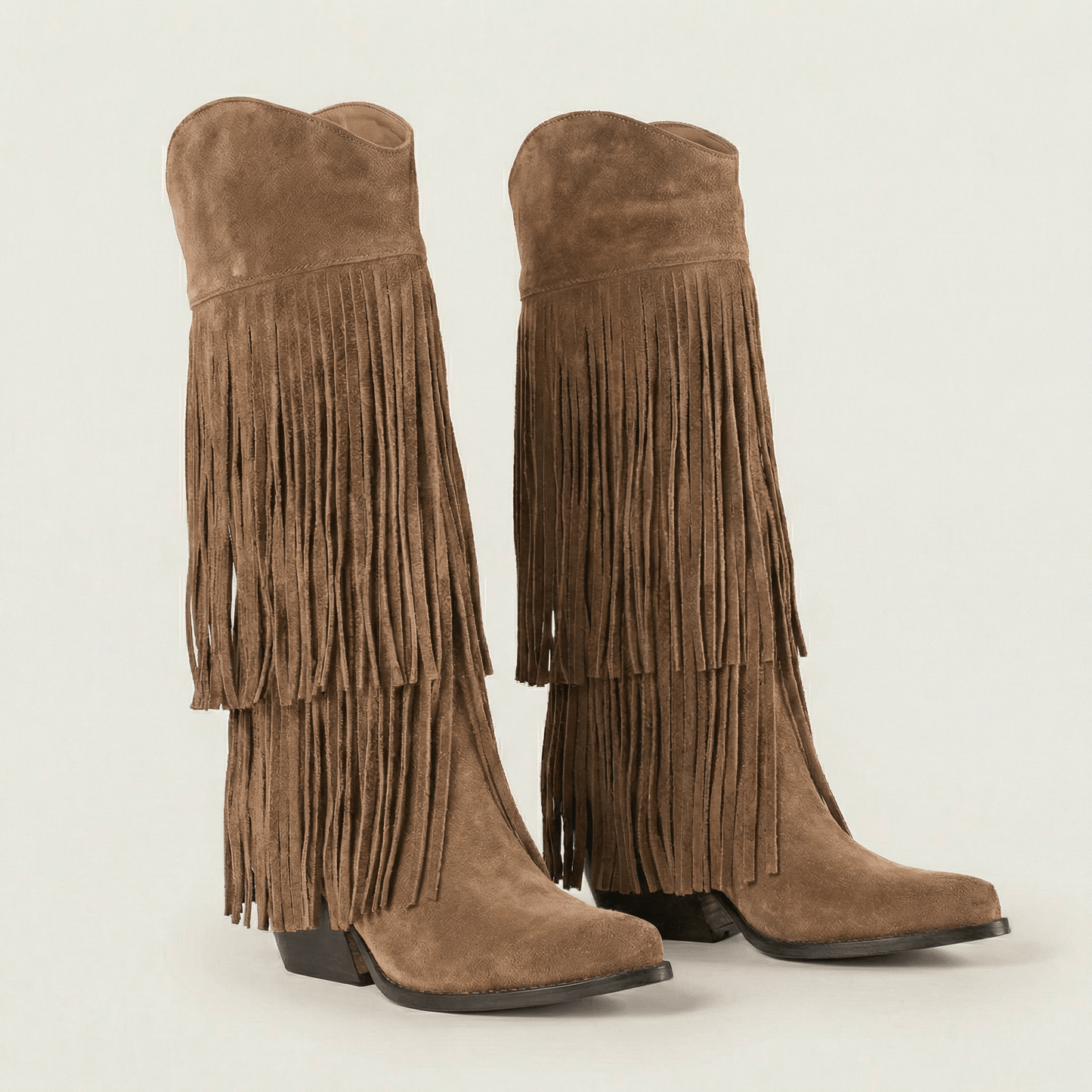 Stivali Texani Fryda Taupe - KALI SHOES®