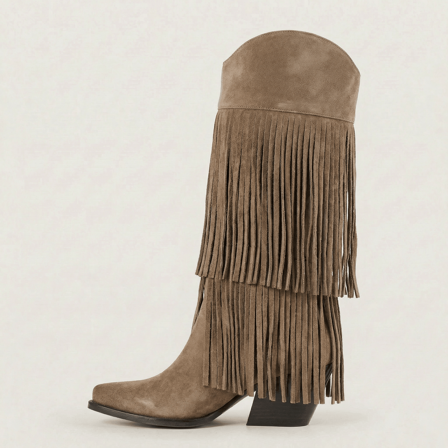 Stivali Texani Fryda Taupe - KALI SHOES®