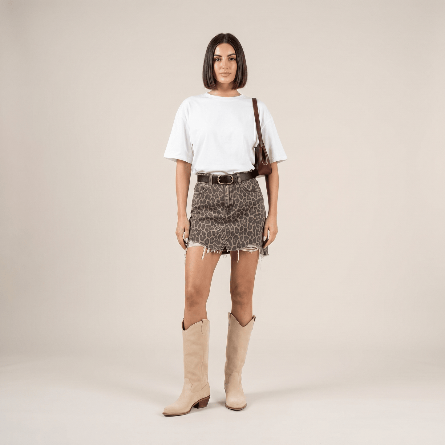 Stivali Texani Jesse Beige - KALI SHOES®