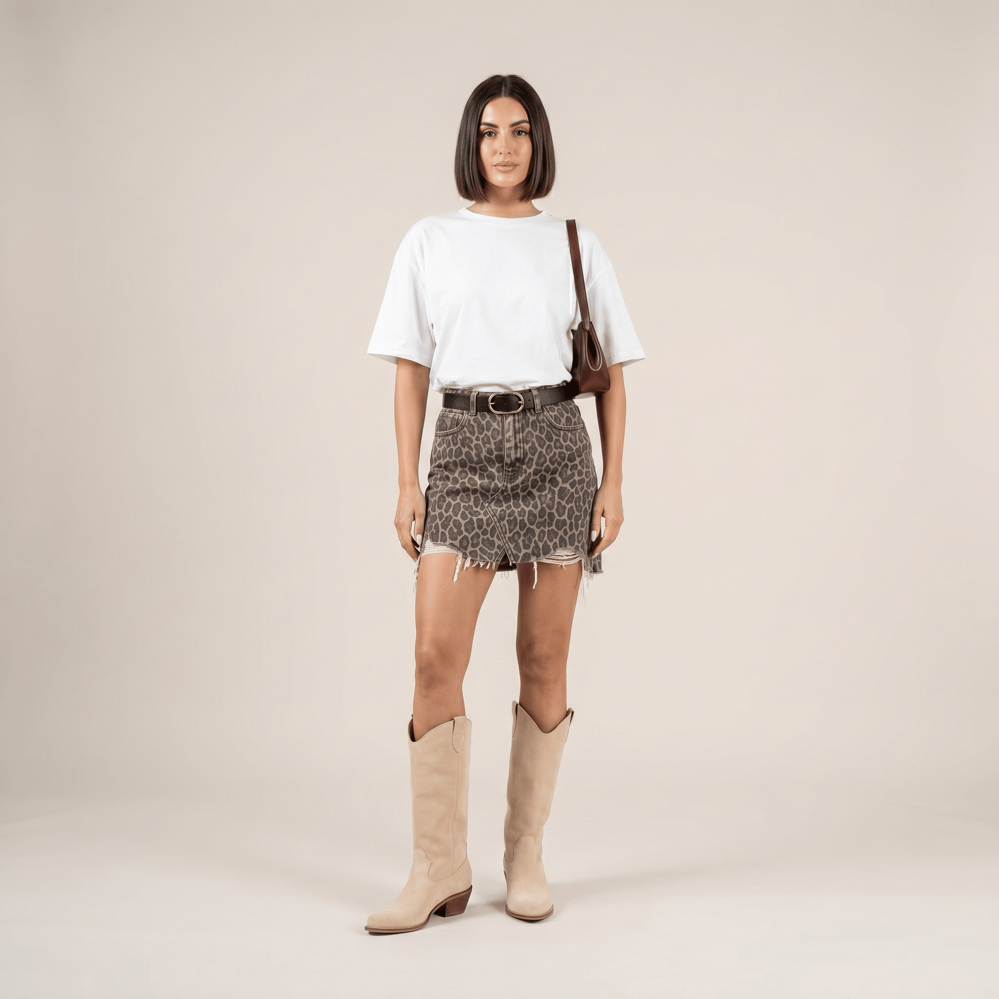 Stivali Texani Jesse Beige - KALI SHOES®