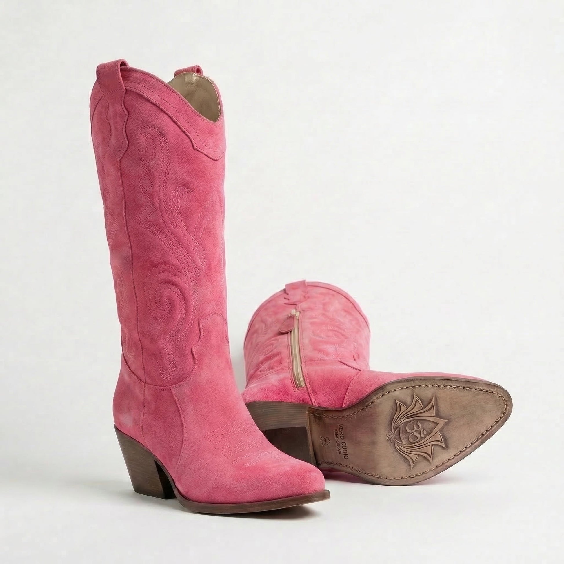 Stivali Texani Leonie Shell Pink - KALI SHOES®