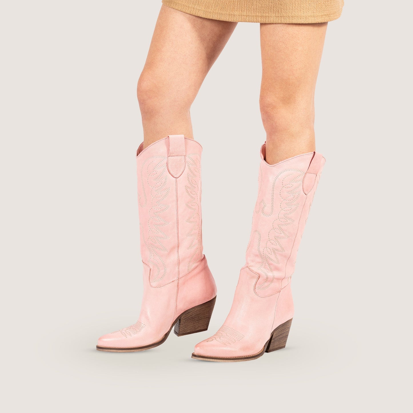 Stivali Texani Marfa Rosa - KALI SHOES®