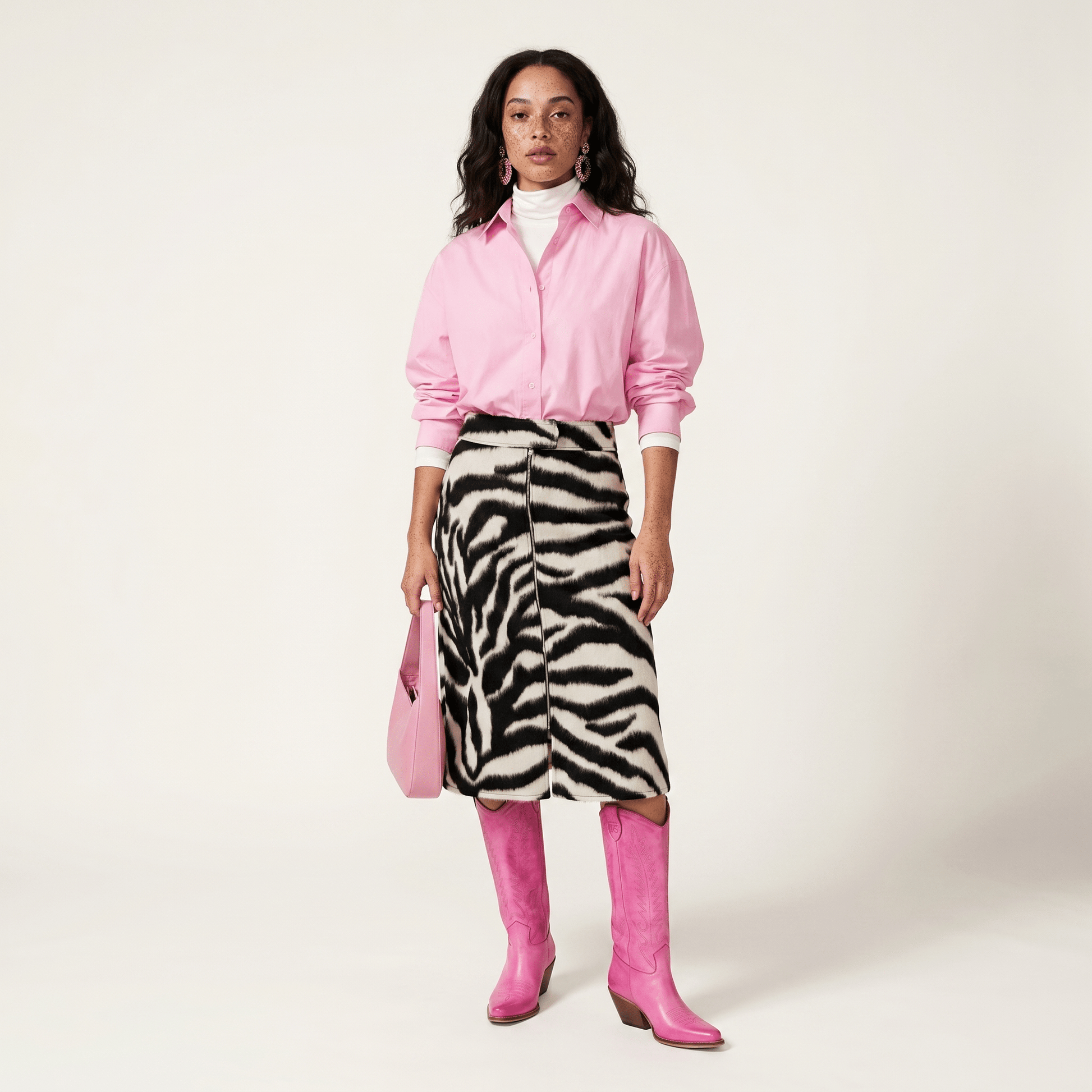 Stivali Texani Nabiki Brushed Flamingo - KALI SHOES®