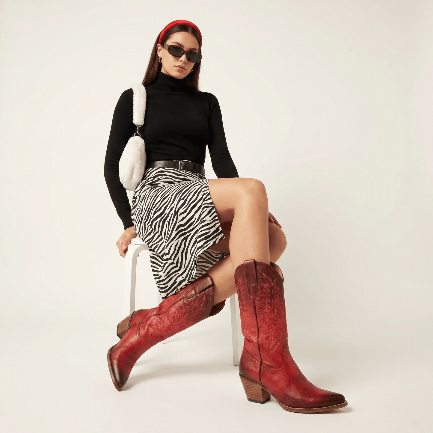 Stivali Texani Nabiki Brushed Wild Rose - KALI SHOES®