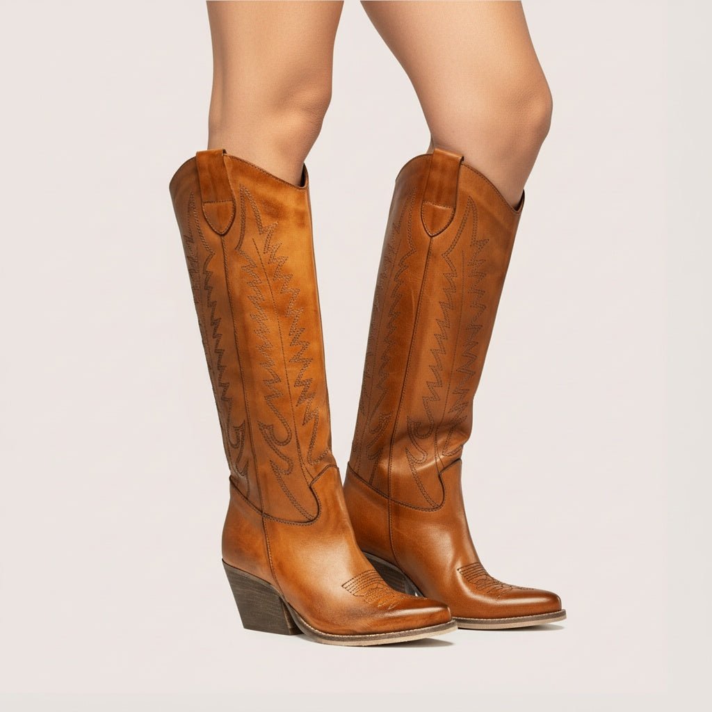 Stivali Texani Nabiki Cuoio - KALI SHOES®