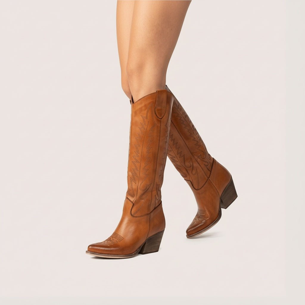 Stivali Texani Nabiki Cuoio - KALI SHOES®