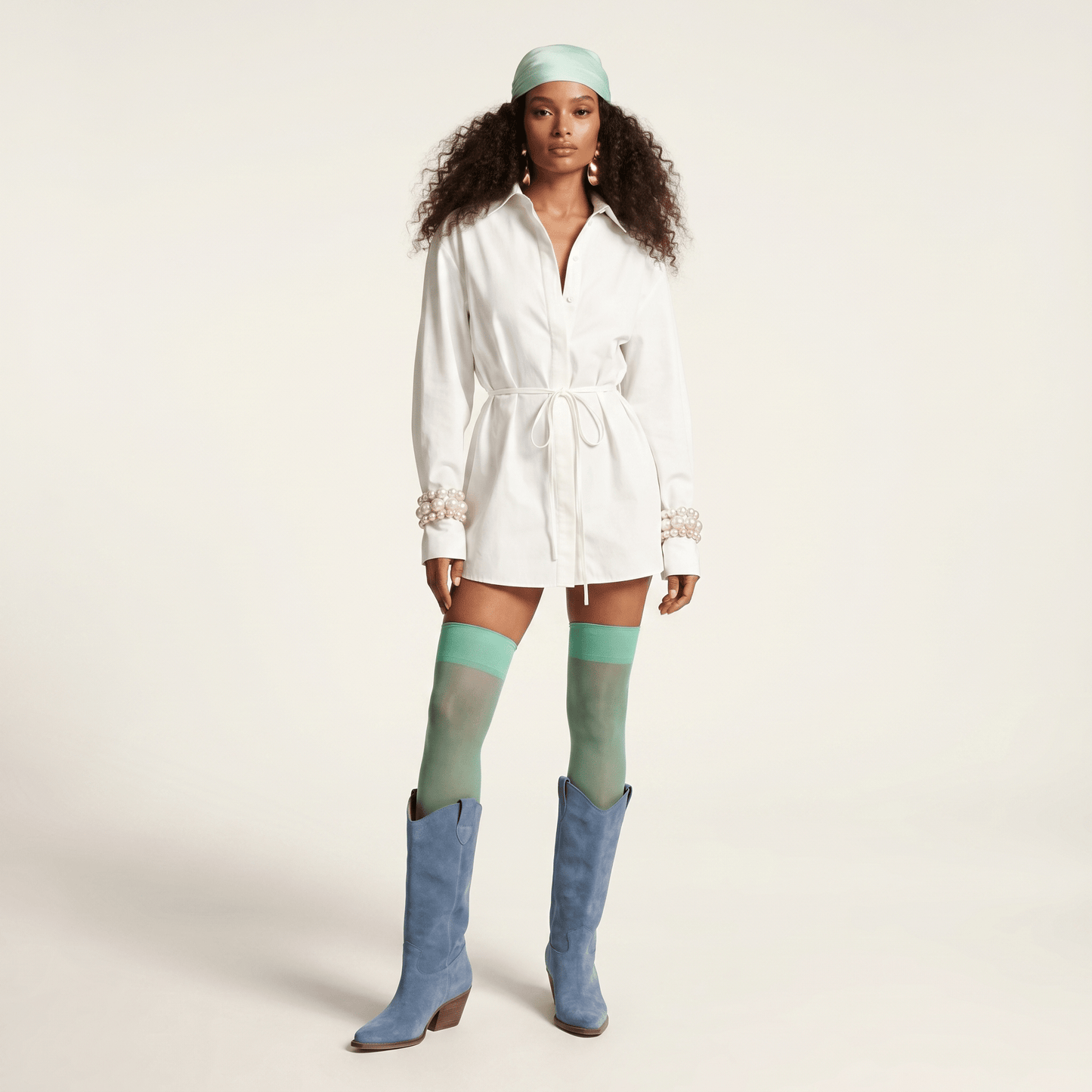 Stivali Texani Noa Blue Jeans - KALI SHOES®