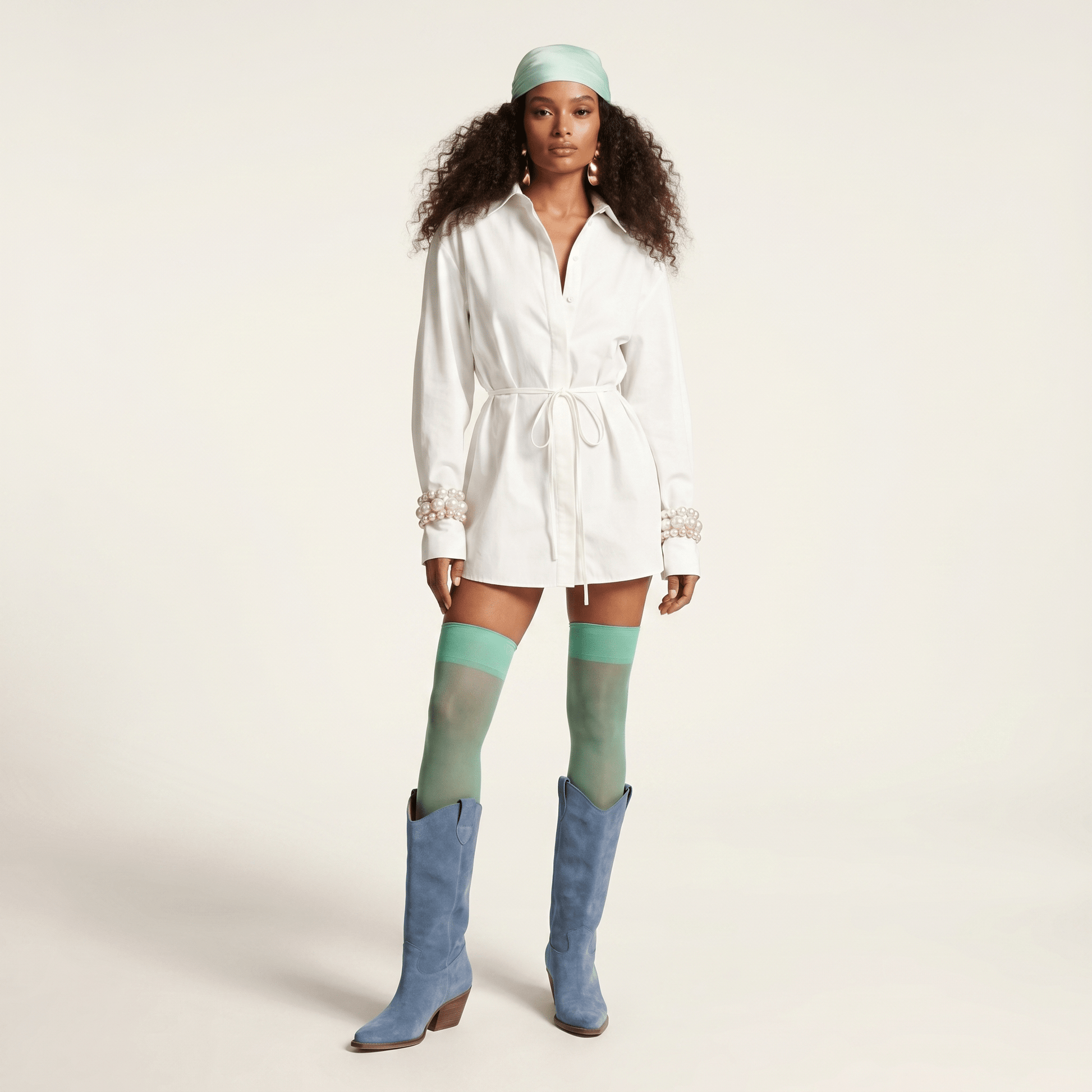 Stivali Texani Noa Blue Jeans - KALI SHOES®
