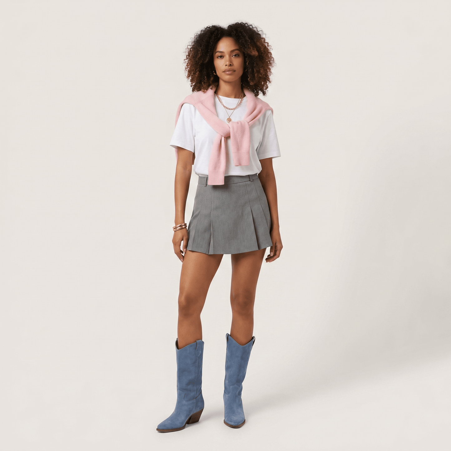 Stivali Texani Noa Blue Jeans - KALI SHOES®