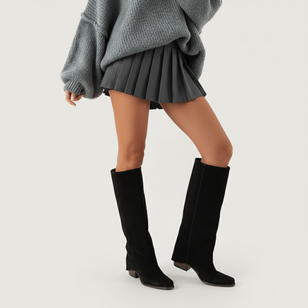 Stivali Texani Paloma Nero - KALI SHOES®