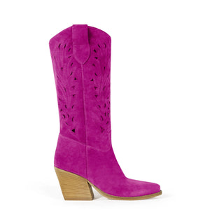 Stivali Texani Rea Midi Viola - KALI SHOES®