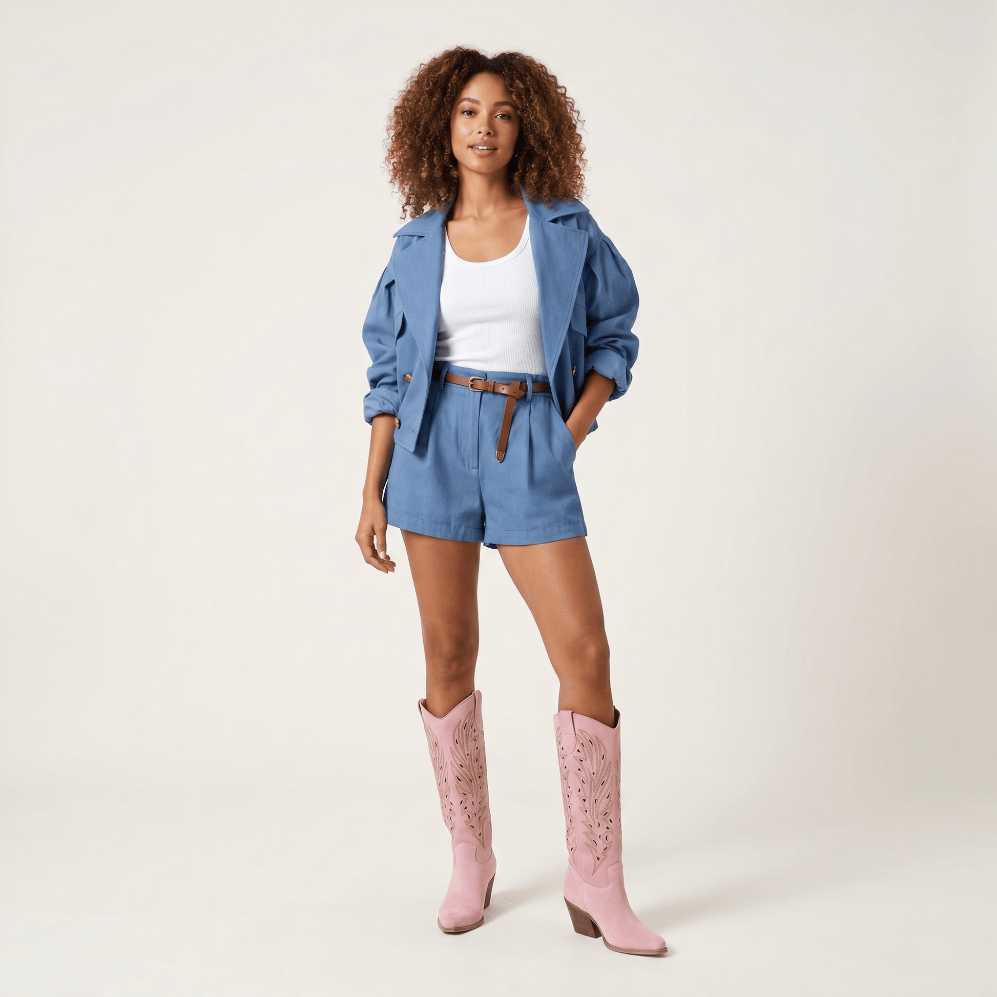 Stivali Texani Rea Rosa - KALI SHOES®