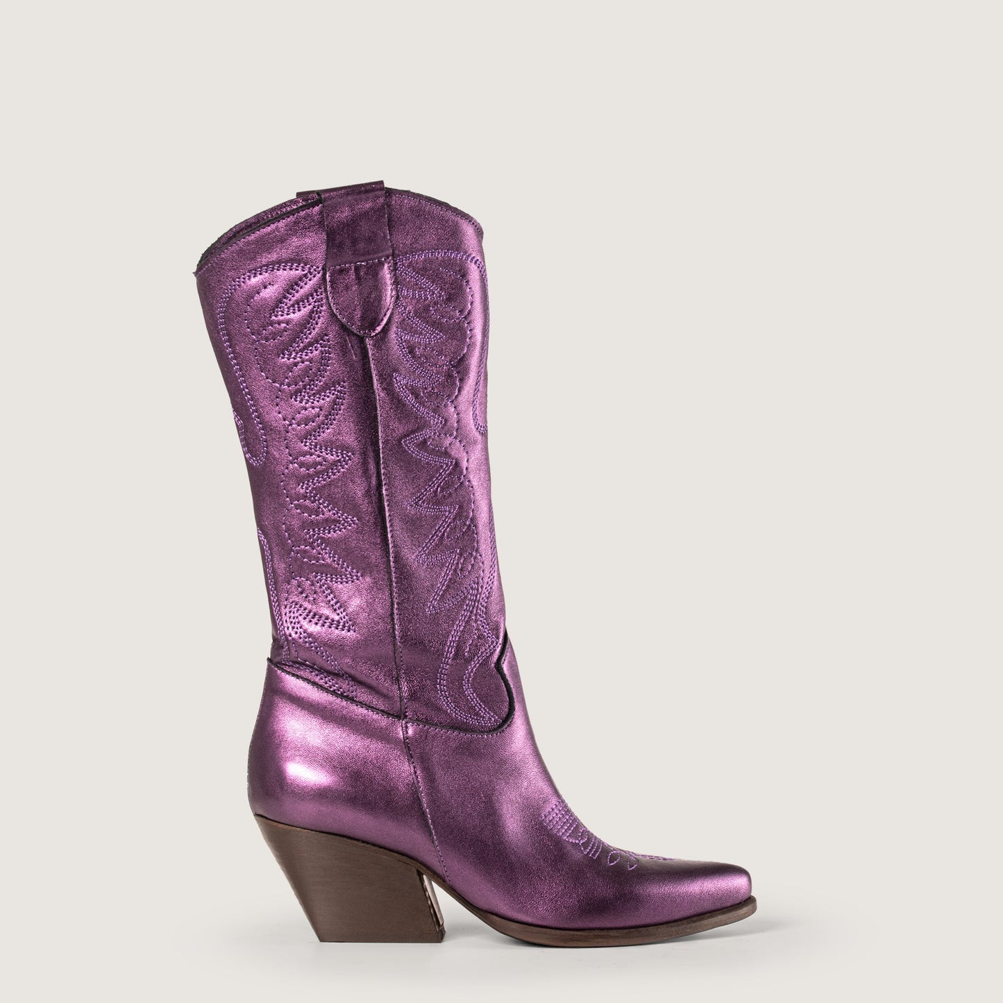 Stivali Texani Rowena Violet Shine - KALI SHOES®