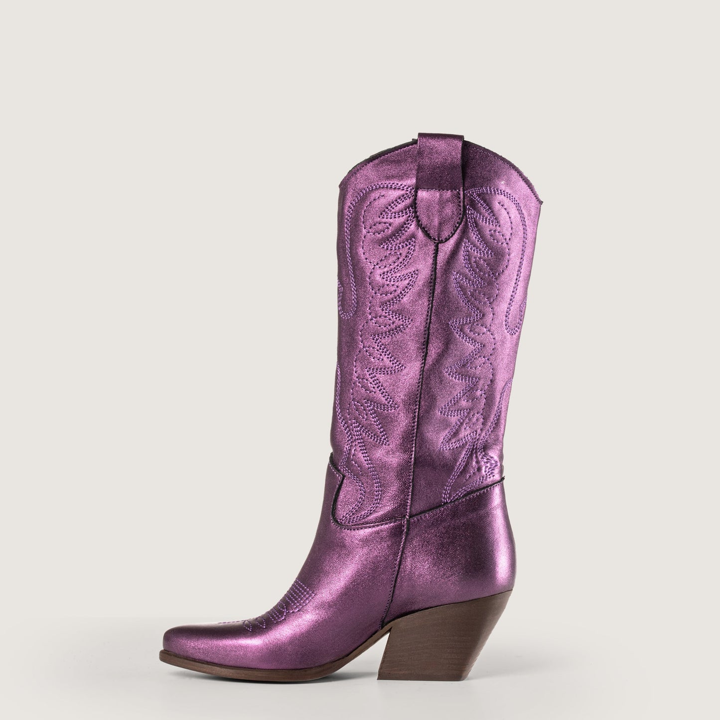 Stivali Texani Rowena Violet Shine - KALI SHOES®