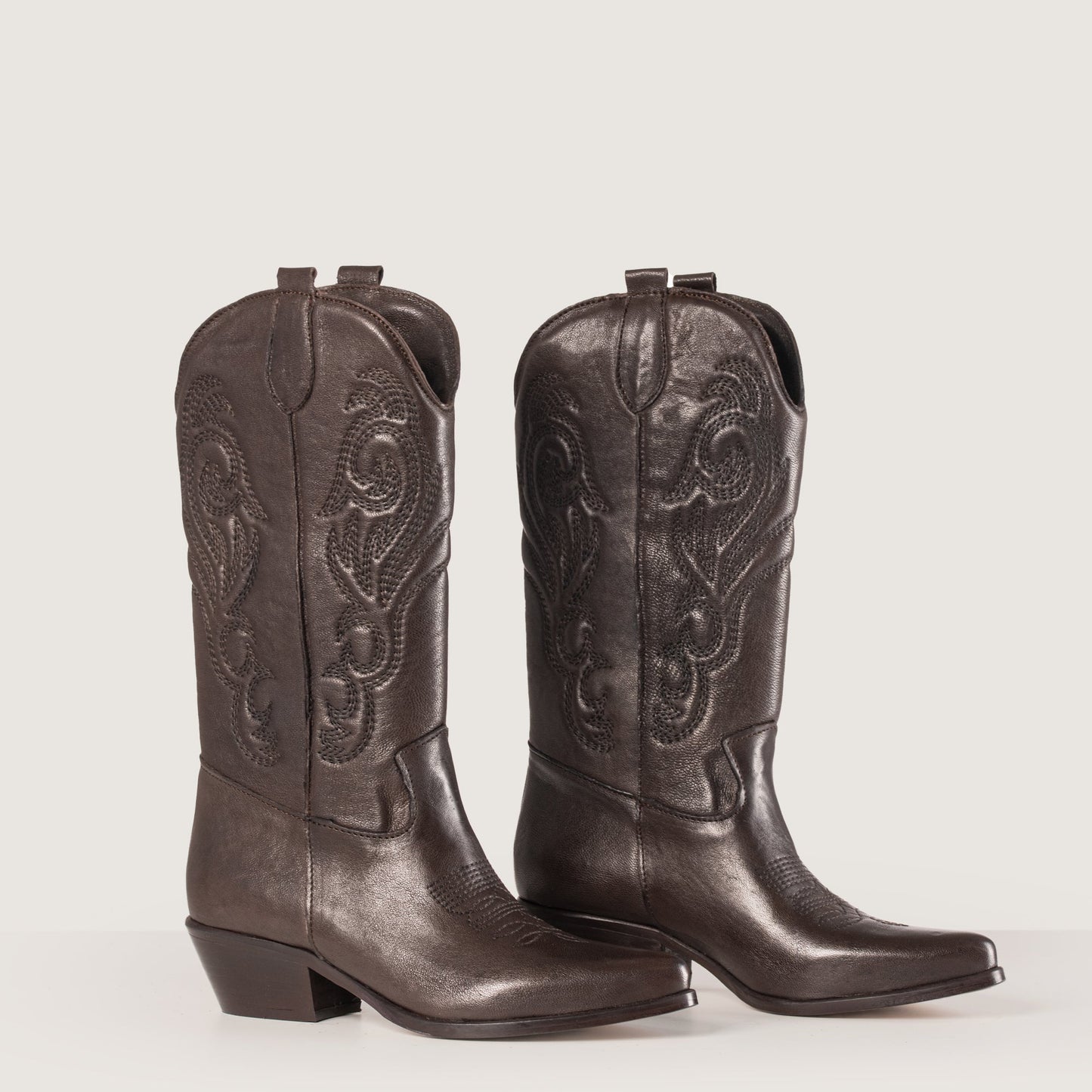 Stivali Texani Shelby Dark Brown - KALI SHOES®