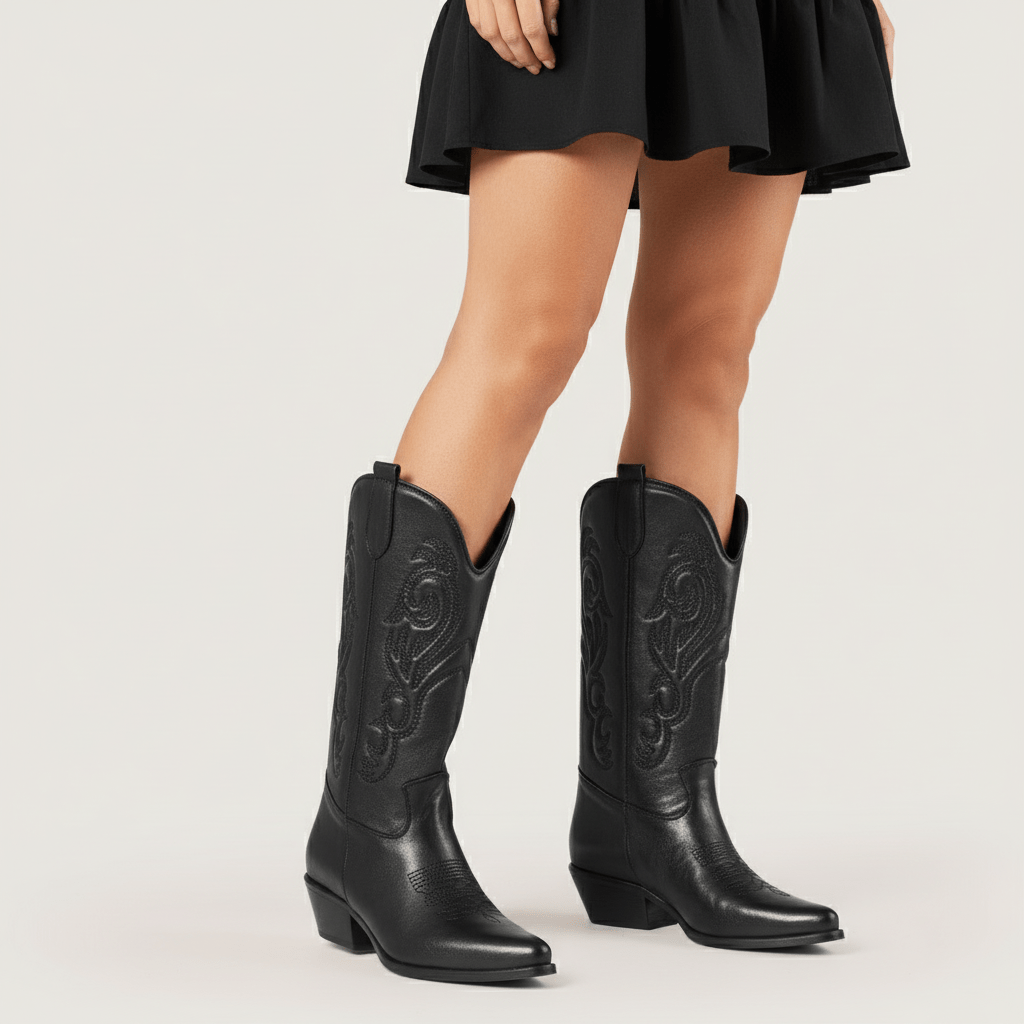 Stivali Texani Shelby Nero - KALI SHOES®