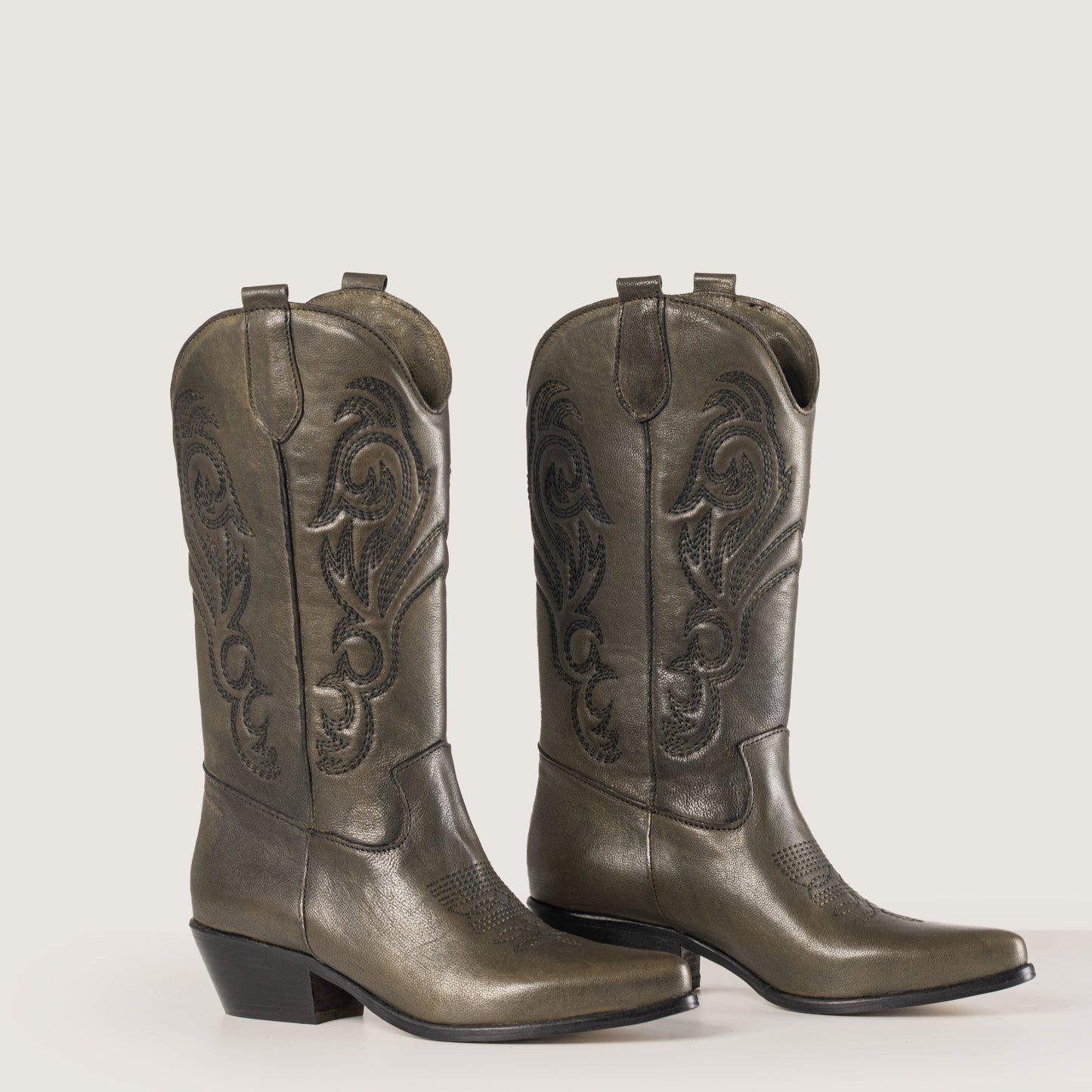 Stivali Texani Shelby Olive - KALI SHOES®