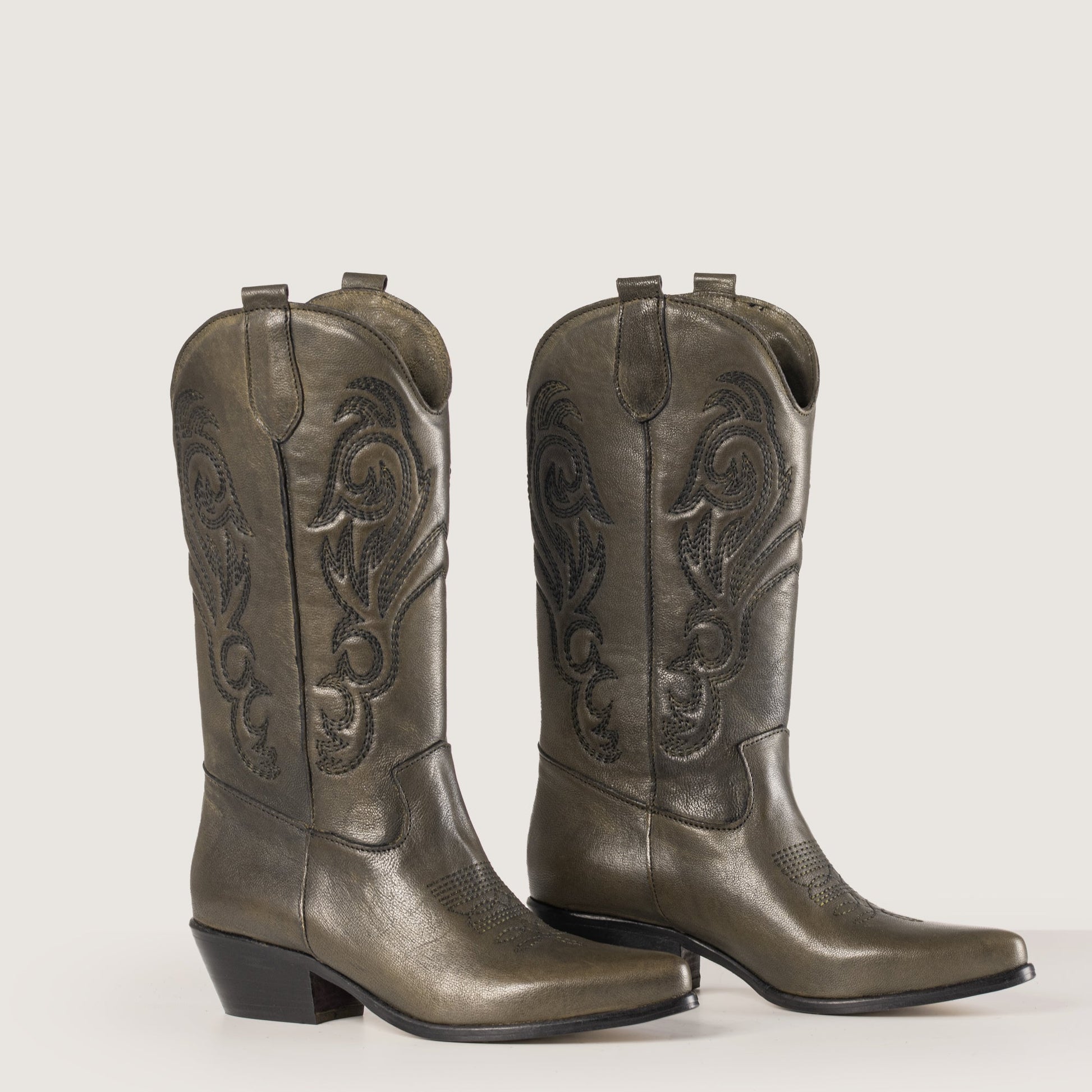 Stivali Texani Shelby Olive - KALI SHOES®