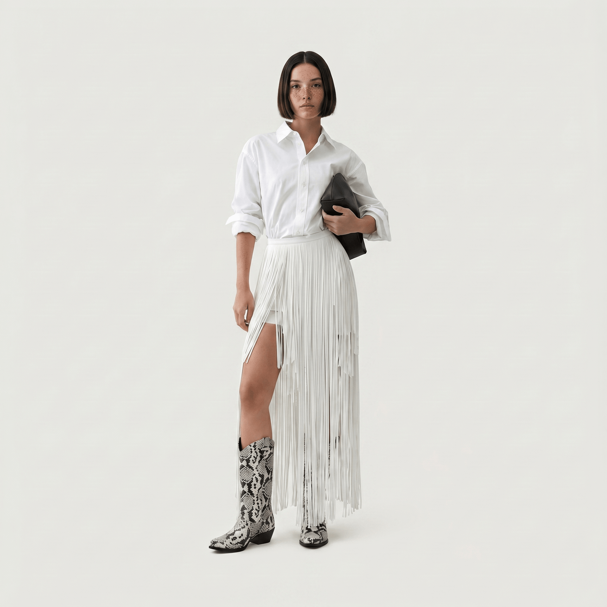 Stivali Texani Wayne Jungle Bone - KALI SHOES®
