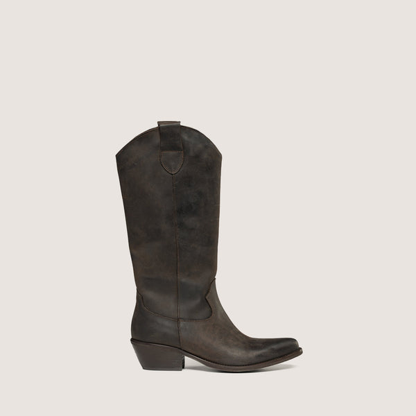 Wayne dark brown Cowboy Boots