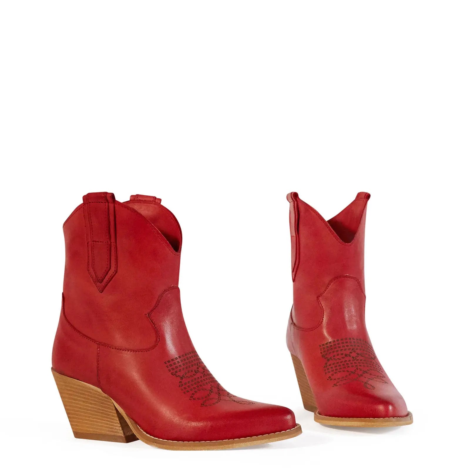 KALI SHOES®-Stivaletti Texani Leila Sweet-Red